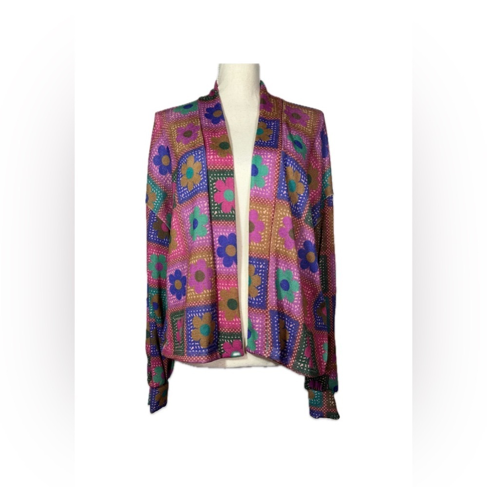 First Love Multicolor Knit Sweater Women’s Size Medium